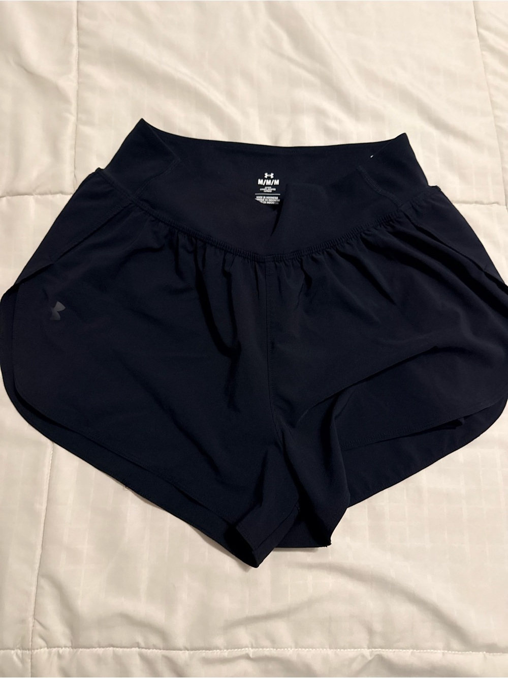 Women's Black Athletic Running Shorts
